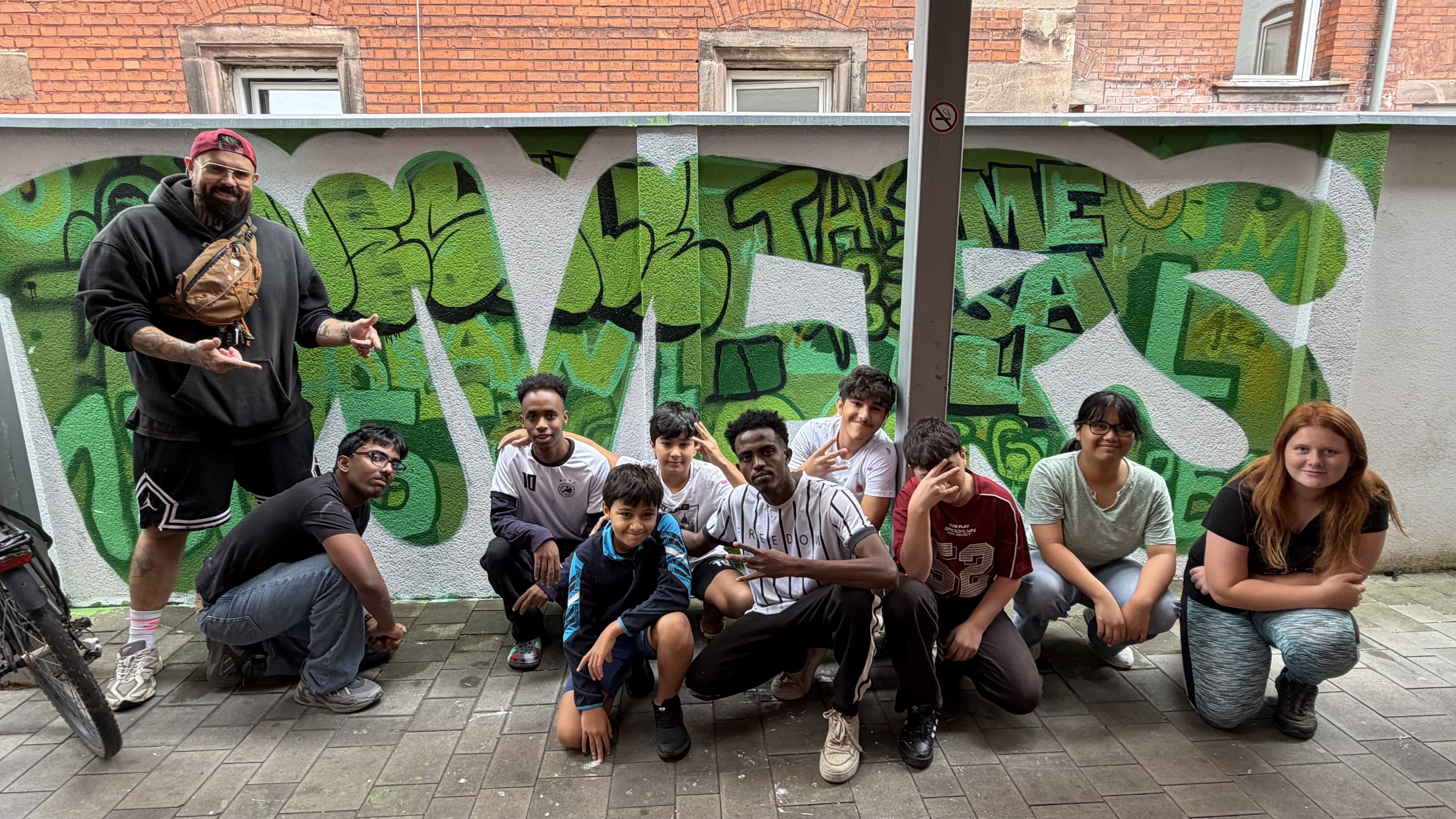 Respekt! Zeichen setzen: Graffiti Workshop von Aktion Mensch und mit Pablo Fontagnier